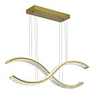 Светильник подвесной Латунь/Прозрачный LED 1*44W 3000K ST-Luce SL6206.303.44 ACENO