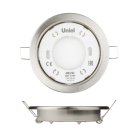Точечный светильник Uniel GX53/H2 NICKEL 10 PROM