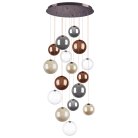 Люстра LED 16х3W 2400LM КОФЕЙНЫЙ/МУЛЬТИКОЛОР 3000K Lightstar 801169 SFERETTA