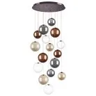 Люстра LED 16х3W 2400LM КОФЕЙНЫЙ/МУЛЬТИКОЛОР 3000K Lightstar 801169 SFERETTA