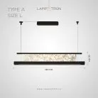 Реечный, рядный светильник ATARI NUOVO L Тип A. Размер L Lampatron atari-nuovo-l-a-l 9082-25881