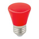 Лампочка светодиодная Volpe LED-D45-1W/RED/E27/FR/С BELL