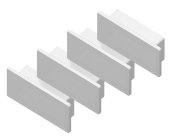 Заглушка (комплект 4шт) Ambrella light GP8400 WH