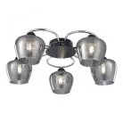 Люстра потолочная с плафонами Arte Milano 321508/5 CR+BK Amalfi