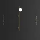 Бра OHLA 1 плафон. Цвет латунь Lampatron ohla-brass-1 8452-23238