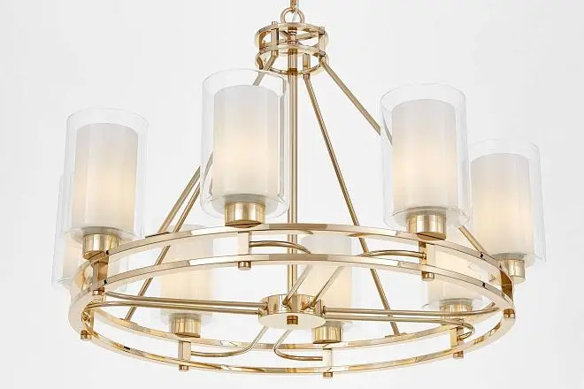 Подвесной светильник Lumina Deco LDP 8025-8 F.GD+WT Marietta Подвесной светильник Lumina Deco LDP 8025-8 F.GD+WT Marietta