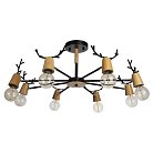 Потолочная люстра Loft It 10024/8 Black Sven