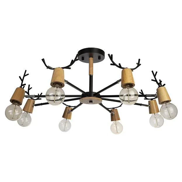 Потолочная люстра Loft It 10024/8 Black Sven