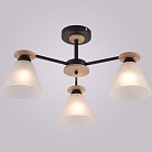 Потолочная люстра Reluce 01625-0.3-03 BK+WOOD