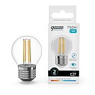 Светодиодная филаментная лампа Gauss 52222 FILAMENT ELEMENTARY