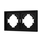 Рамка пластиковая FRM-TENDO-SFPL-2-BK (Матовый черный) Arlight 054646