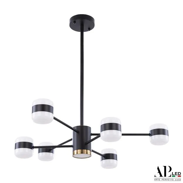 Люстра APL LED 3307.6296-6 Black Ferrara