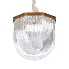 Люстра Delight Collection A001-400 L4 brass/clear Murano Glass
