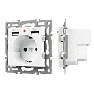 Механизм розетки с USB зарядкой Arlight 043733