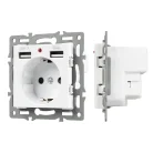 Механизм розетки с USB зарядкой Arlight 043733