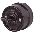 Выключатель на 4 положения двухклавишный Werkel W5620014 (коричневый) Ретро a051052