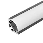 Профиль Arlight 049014 SL-KANT-H10-2000 BLACK Алюминий 2м
