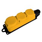 Розетка переносная 3-местная c/з STEKKER 49407 RST16-23-44-6