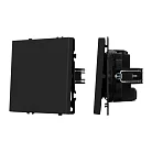 Механизм выключателя одноклавишный перекрёстный SWT-NOBE-MKX1-SFPL-BK (230V, 10A) Arlight 054249