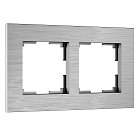 Рамка на 2 поста (алюминий) Werkel W0023506 AluMax a066327