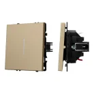 Механизм выключателя одноклавишный непроходной LED SWT-NOBE-MK01-SFPL-L-GD (230V, 10A) Arlight 054259