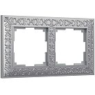 Рамка на 2 поста Werkel WL07-Frame-02 (матовый хром) a046426 Antik