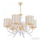 Люстра подвесная с плафонами 306067/6 Wh/Gd Arte Milano Florentia