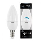 Лампа светодиодная диммируемая Gauss 103101207-D E14 7W 4100K свеча матовая Умные лампы