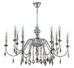 Люстра Crystal Lux MERCEDES SP6+6 CHROME/SMOKE 0950/312