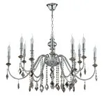 Люстра Crystal Lux MERCEDES SP6+6 CHROME/SMOKE 0950/312