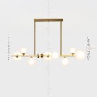 Реечный, рядный светильник MARENS Цвет Латунь Lampatron marens-brass 6127-16436