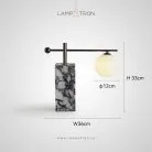 Настольная лампа SYMBOL NEPHRITE TAB Прямоугольное основание Lampatron symbol-nephrite-tab-square 9095-25893