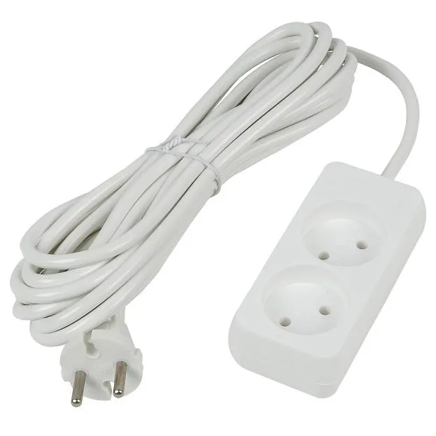 Розеточные блоки, удлинители Uniel S-CU2-5 WHITE Ultra
