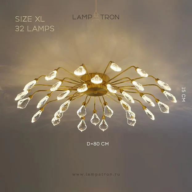 Потолочная люстра GLORIOLE CH Размер XL. 32 LED. Lampatron gloriole-ch-xl 9131-26021 Потолочная люстра GLORIOLE CH Размер XL. 32 LED. Lampatron gloriole-ch-xl 9131-26021