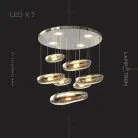 Готовая комбинация светильников MANNA 7 ламп Lampatron manna-7 6016-16001