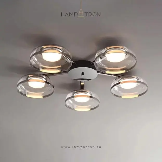 Потолочная люстра VIGERT C 5 плафонов Lampatron 8381-22938 Потолочная люстра VIGERT C 5 плафонов Lampatron 8381-22938
