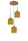 Подвесной светильник Lumina Deco LDP 6811-3 RD GD Alacosmo