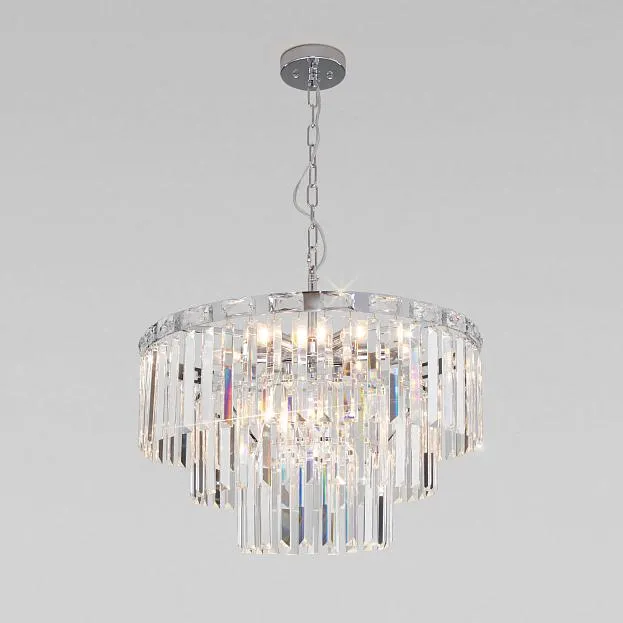 Подвесная люстра Eurosvet 10130/8 хром Elegante a060642