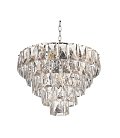 Хрустальная подвесная люстра Lumina Deco LDP 6004-600 CHR Reeli