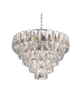Хрустальная подвесная люстра Lumina Deco LDP 6004-600 CHR Reeli