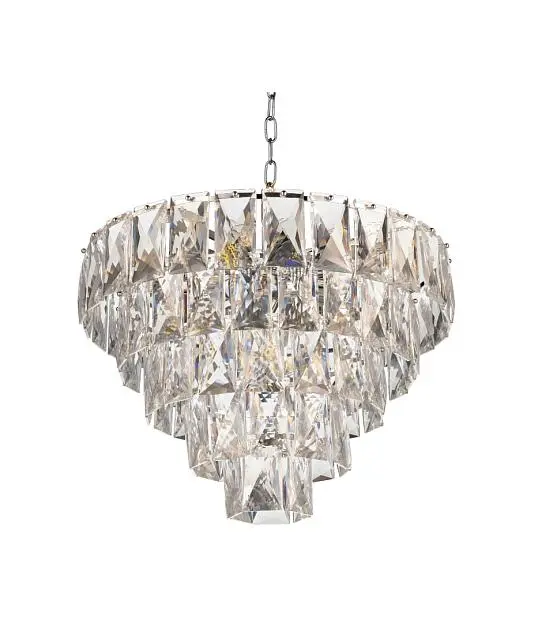 Хрустальная подвесная люстра Lumina Deco LDP 6004-600 CHR Reeli Хрустальная подвесная люстра Lumina Deco LDP 6004-600 CHR Reeli