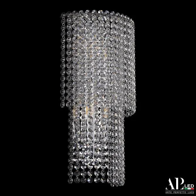 Бра светодиодные хрустальные APL LED SH500.B4.25-45.A.Ni.E14 Sicilia Бра светодиодные хрустальные APL LED SH500.B4.25-45.A.Ni.E14 Sicilia