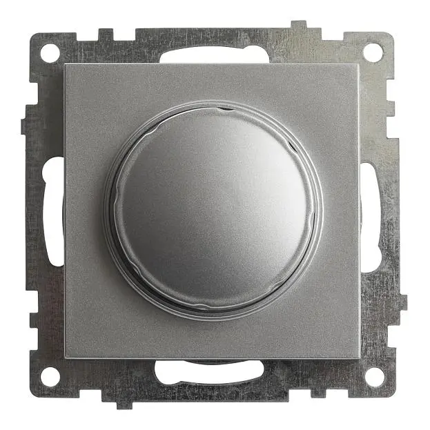 Выключатель диммирующий STEKKER 39587 TRIAC(механизм) GLS10-7106-03, 250V, 500W Катрин, серебро Выключатель диммирующий STEKKER 39587 TRIAC(механизм) GLS10-7106-03, 250V, 500W Катрин, серебро