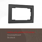 Рамка из поликарбоната для двойной розетки Arte Milano 503.06-double.black am