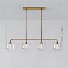 Реечный, рядный светильник CLOVE C Цвет Латунь Lampatron clove-c-brass 7782-21934