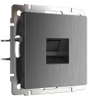Розетка Werkel W1181004 Ethernet RJ-45 (графит рифленый) a050748