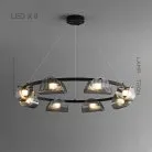 Кольцевые люстры и светильники GASPAR CH 8 ламп Lampatron 7345-20231