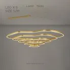 Кольцевые люстры и светильники ANDANTE Пять колец. Размер S Lampatron 5107-13073