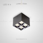 Точечный свет CUP 4 лампы. Цвет Черный. 3000K Lampatron cup-4-black-3 5097-12974