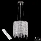 Люстра светодиодная хрустальная с пультом APL LED SH01.35.B.LED-DIM.Ni Sicilia